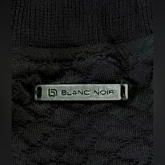BLANC NOIR || Croco Knit Sweatpant in Black - SZ XS - Picture 7 of 8